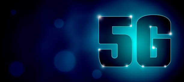 istock 5G high speed internet network communication technology, IoT concept. Global Internet of Things idea with 5G icon flow on dark background. 1204729649