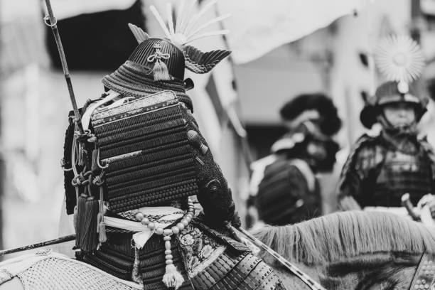 Armored samurai stock photo
