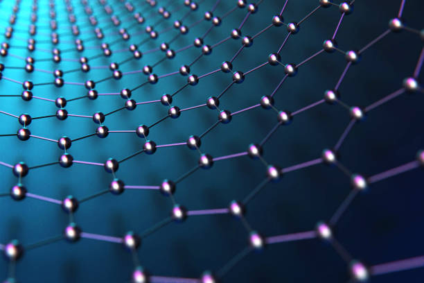 istock graphene atomic structure for nanotechnology background stock photo 1204738907