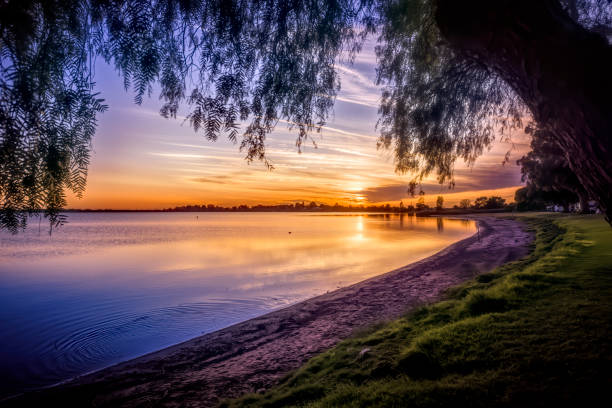 Sunrise at Lake Boga outside of Swan Hill in Victoria’s far North