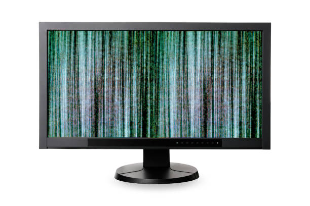 istock Isolated shot of Television Static on white background 1204751864