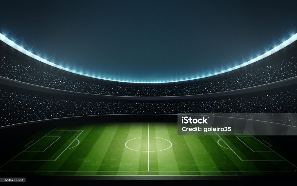 futbol stadyumu vektör 1 - Royalty-free Futbol Vector Art