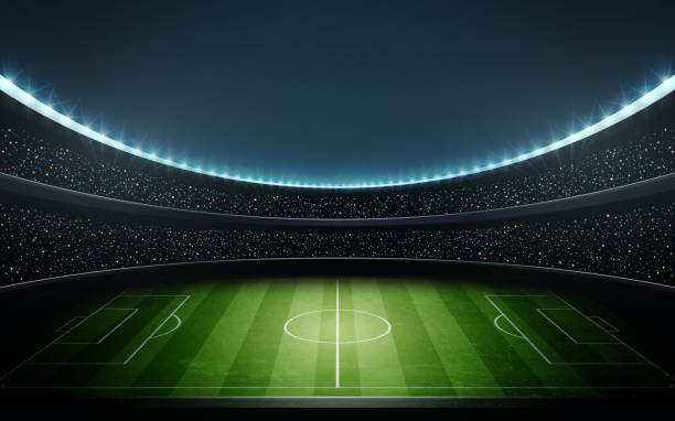 futbol stadyumu vektör 1 - arena stock illustrations