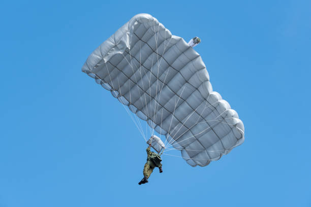 paratrooper stock photo