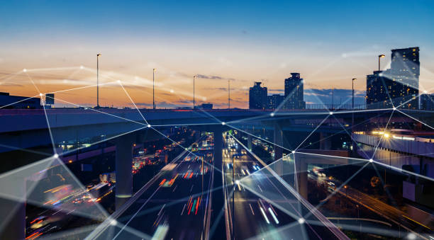 istock Smart city and communication network concept. 5G. LPWA (Low Power Wide Area). Wireless communication. 1204761960