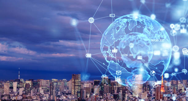 istock Global communication network concept. Worldwide business. 1204762060