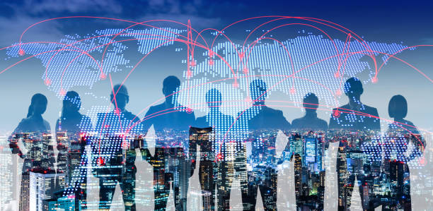 istock Global communication network concept. Worldwide business. 1204762161