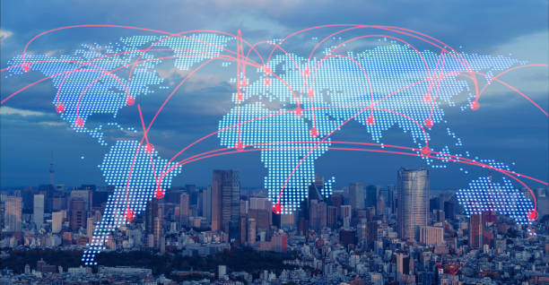 istock Global communication network concept. Worldwide business. 1204762261