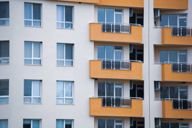 istock Modern new building in an urban residential complex 1204764491