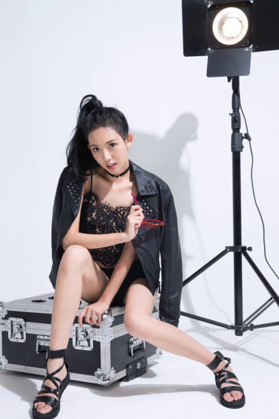 istock Fashion models are in the studio 1204765661