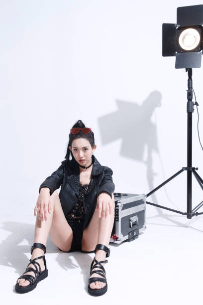 istock Fashion models are in the studio 1204766729