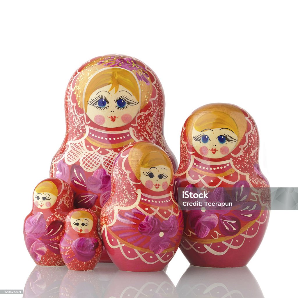 Matryoshka-bonecas russas aninhado - Foto de stock de Arte royalty-free