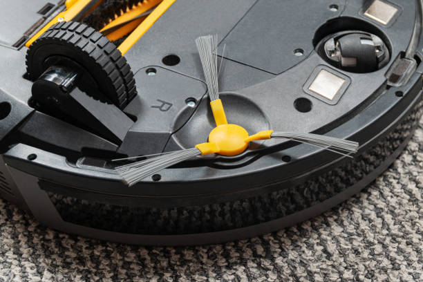 circular brush vacuum cleaner robot