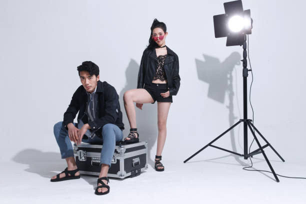 istock Fashion models are in the studio 1204775645