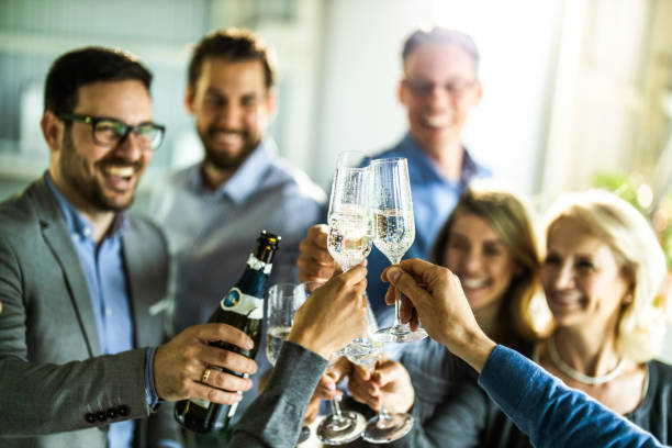 2,200+ Toast Office Interior Champagne Business Stock Photos, Pictures ...