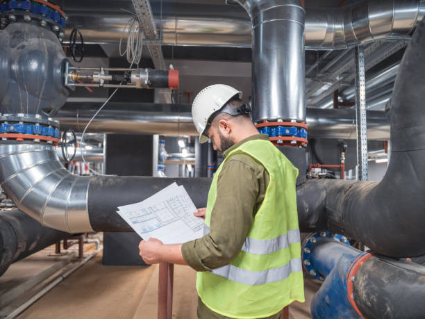 istock Portrait of construction site inspector 1204776560