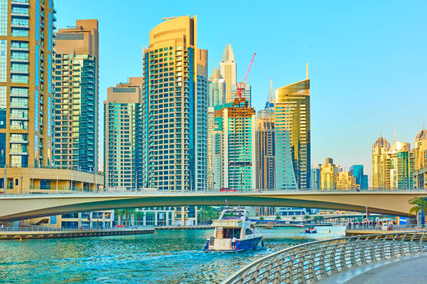 istock Modern towers of Dubai Marina 1204777226