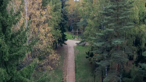 The Kurapaty tract. Memorial place for victims of repression during Great Purge in the Soviet Union.