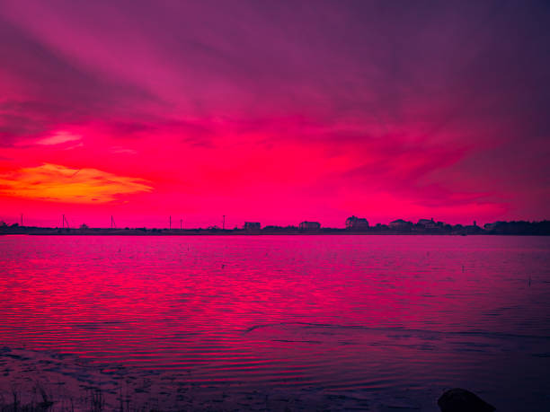 Cross-processed saturated color seascape on Cape Cod