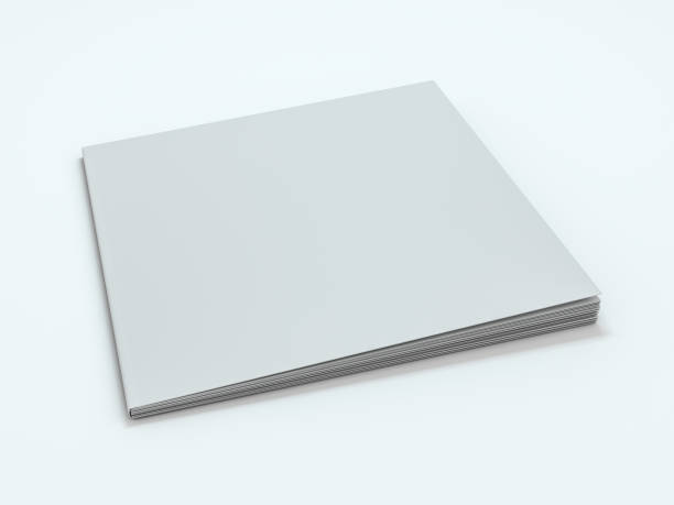 istock Blank photorealistic brochure mockup on white background. 3D 1204784481