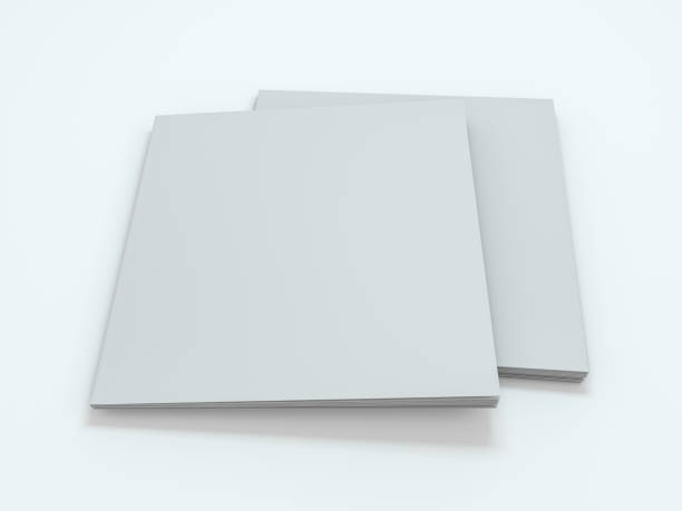 istock Blank photorealistic brochure mockup on white background. 3D 1204784504