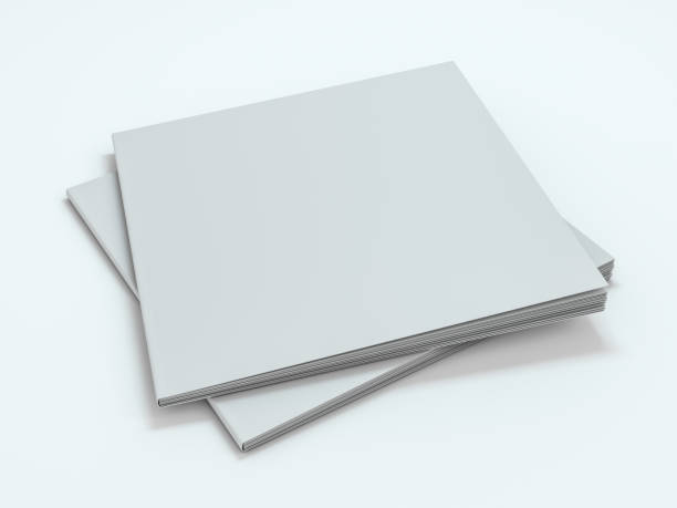 istock Blank photorealistic brochure mockup on white background. 3D 1204784508