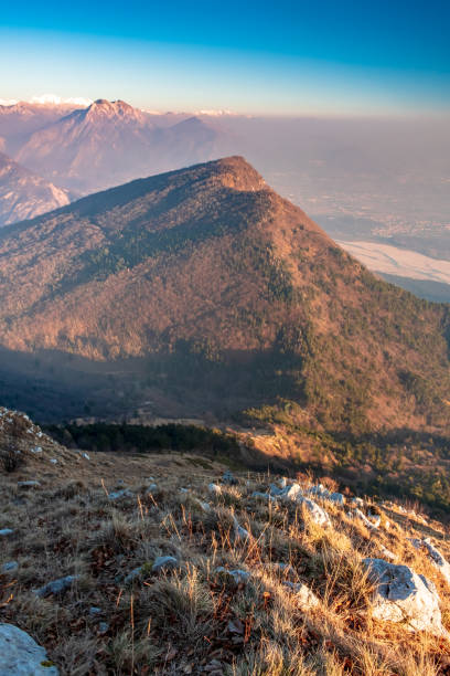 istock Panorama from the alpine peak 1204788118
