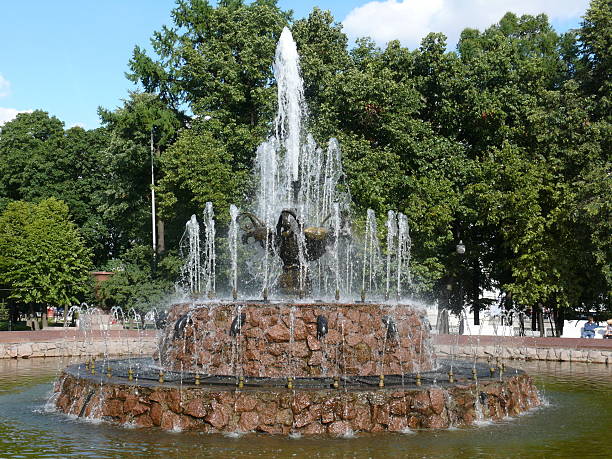 istock Fountain in bolotnaya square - Moscow 120478891