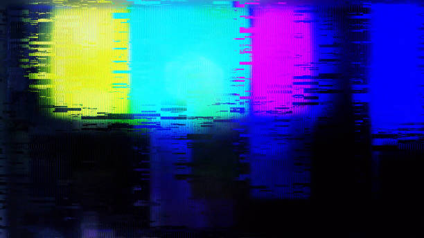 istock Digital distortion bad tv Glitch 1204796920