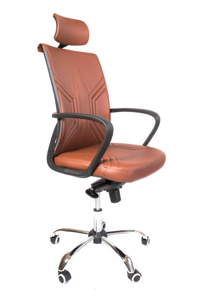 istock brown office chair isolated on white background 1204799115