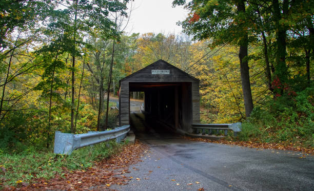 Bull's Bridge in Kent, Connecticut, USA stock photo