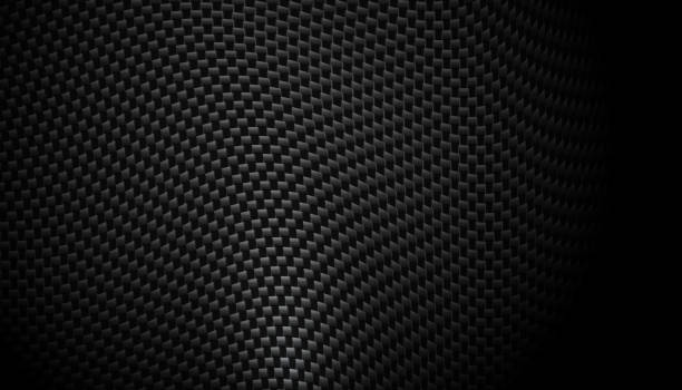 ilustrações de stock, clip art, desenhos animados e ícones de carbon fiber texture in 3d style background - lead sheet