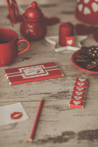 istock Chocolates, cookies and love notes for someone's special Valentine's day 1204806867