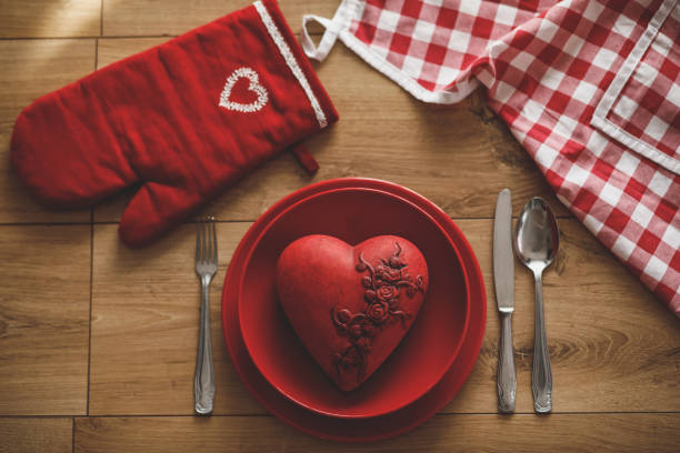 istock To bake a heart shaped cake for your loved one on Valentine's day 1204807981