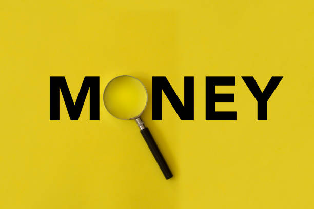istock Search money with magnifying glass 1204813546