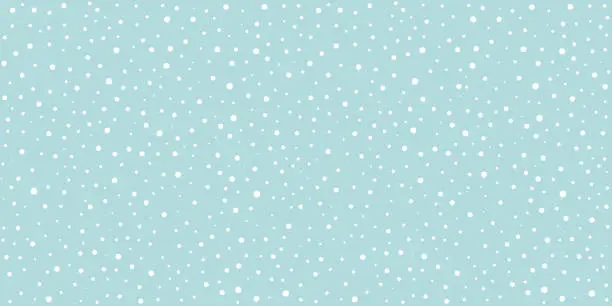 Vector illustration of Snow Falling Seamless Pattern Christmas Background