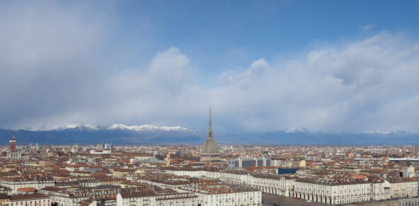 Aerial view of Turin