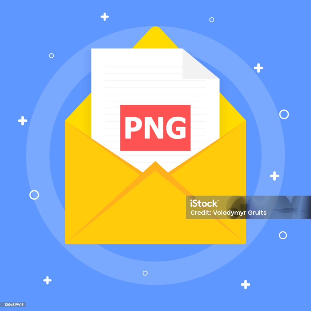 File Png Sent By Message Shown On A Blue Background With White Elements ...
