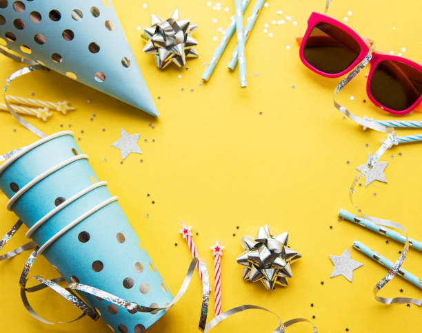 istock Happy birthday or party background 1204821495