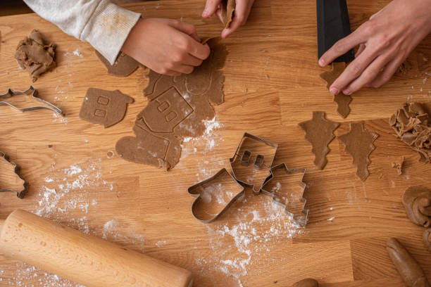 istock Gingerbread cookies in the making. 1204822117