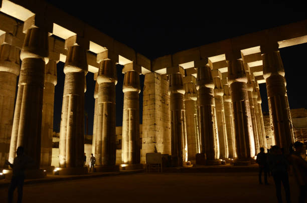 istock Beautiful corridor with stone pillar at Lucor temple. 1204825060