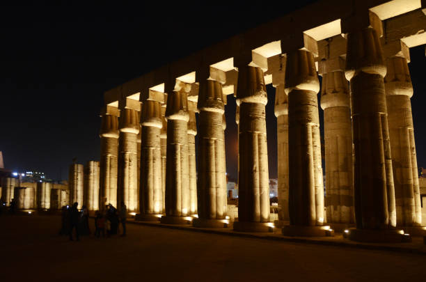 istock Beautiful corridor with stone pillar at Lucor temple. 1204825170