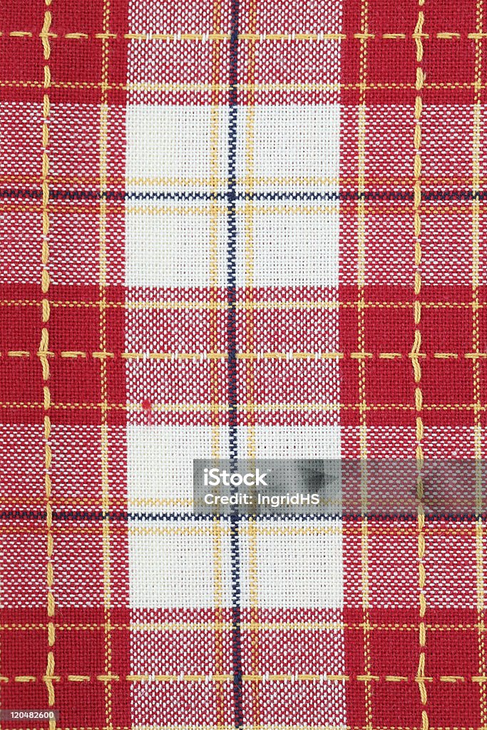 Red dish towel pattern  Checked Pattern Stock Photo