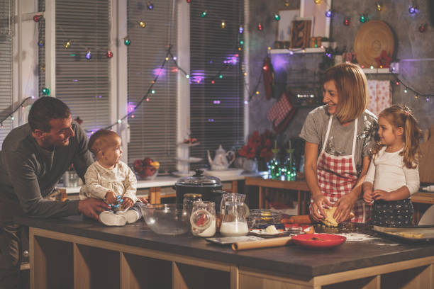 istock Family that cooks together, have fun for ever 1204829907