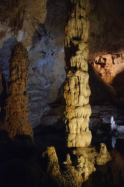 pillar of rock in Carlsbad Caverns  carlsbad texas stock pictures, royalty-free photos & images