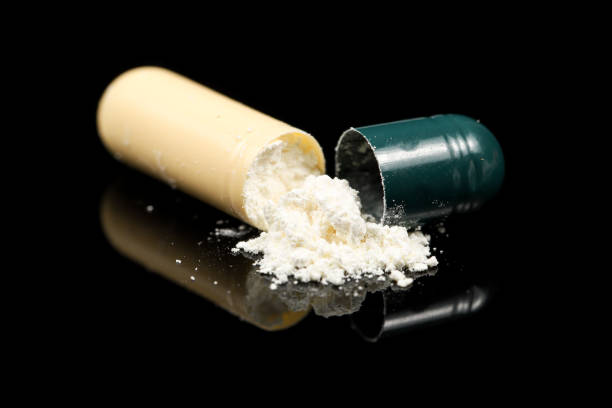 istock Medicament pill extreme close-up 1204834739