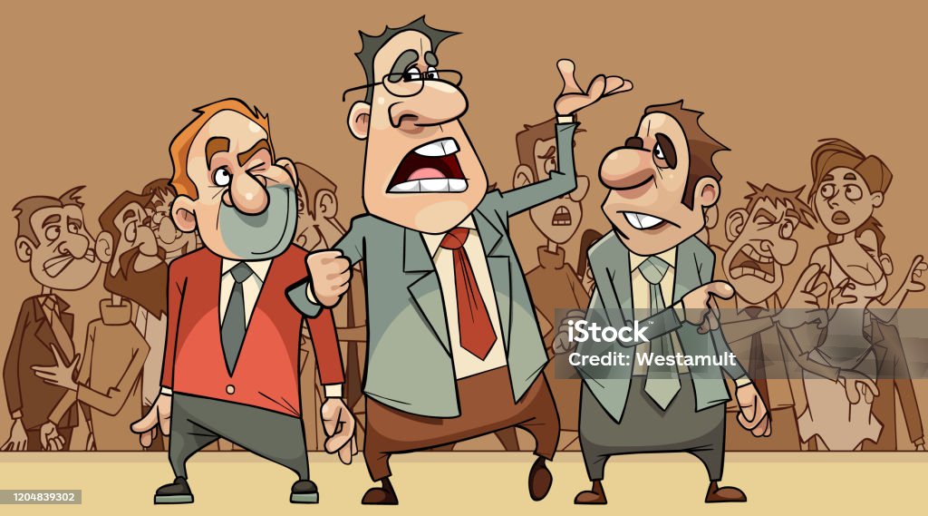 Ilustración de Tres Hombres De Dibujos Animados Hablando En El Escenario Frente A Una Multitud De Personas Diversas y más Vectores Libres de Derechos de Caricatura - iStock Ilustración de Tres Hombres De Dibujos Animados Hablando En El Escenario Frente A Una Multitud De Personas Diversas y más Vectores Libres de Derechos de Caricatura - iStock