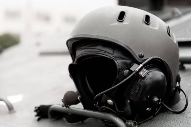 Tank corps helmet stock photo