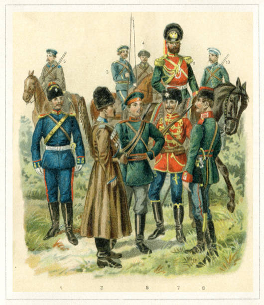 istock Soldier Russia Army cavalry 19th century 1204842228