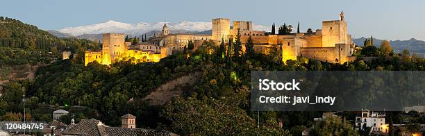 Alhambra Und Sierra Nevada In Der Happy Hour Stockfoto und mehr Bilder von Alhambra - Granada - Alhambra - Granada, Panorama, Albaicin